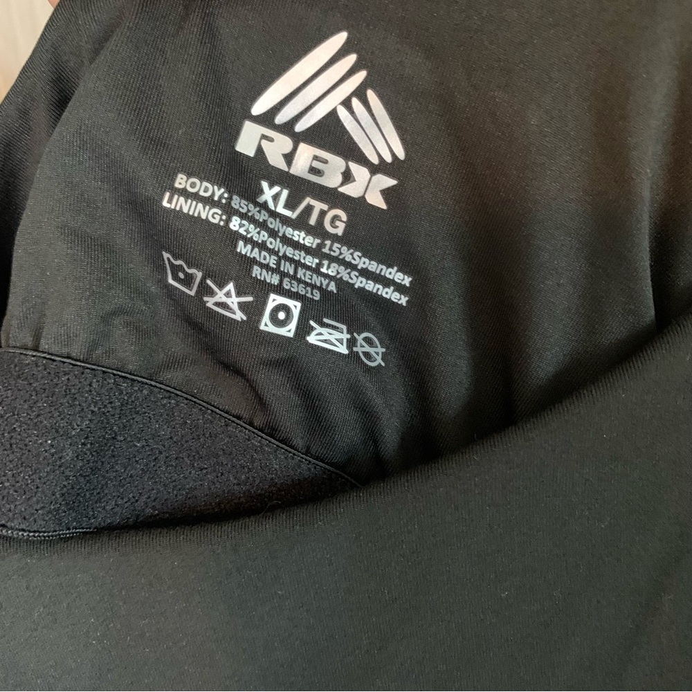 NWT RBX Black Workout Tank Top, size XL - Picture 2 of 8
